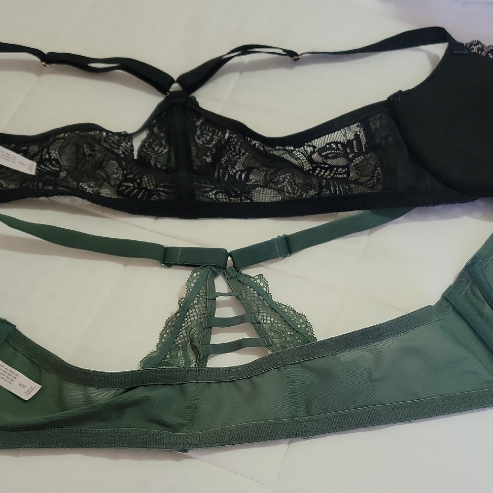 Auden Racerback Lace Bra Set - Picture 4 of 6